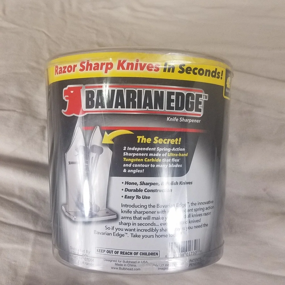Bavarian Edge Knife Sharpener Unisex OS Silver Excellent Tungsten Carbide Dual